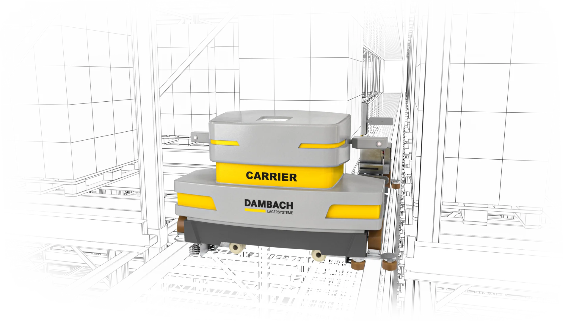 Übergabestation von DAMBACH mit Ladeeinheiten Übergabestation von DAMBACH mit übereinander angeordneten Ladeeinheiten