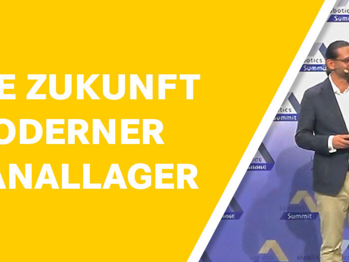 Zwei Fachkräfte vor einer modernen Kanallageranlage