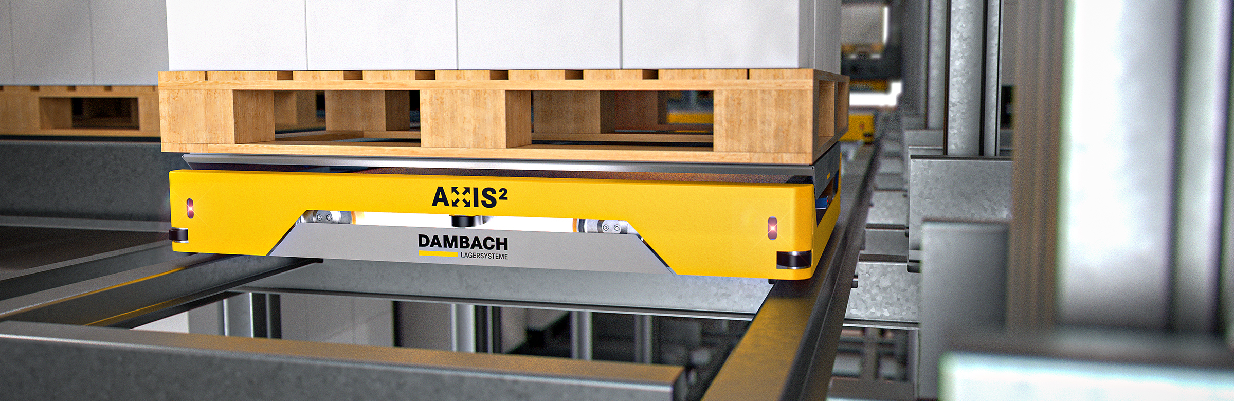 2D Pallet Shuttle System DAMBACH Lagersysteme