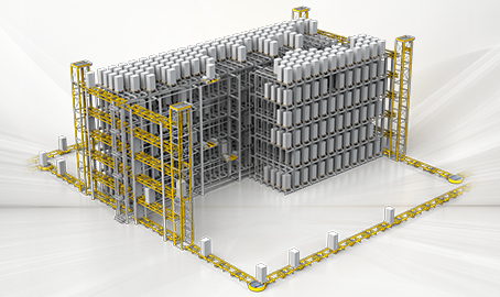 Paletten-Shuttle-System DAMBACH Lagersysteme