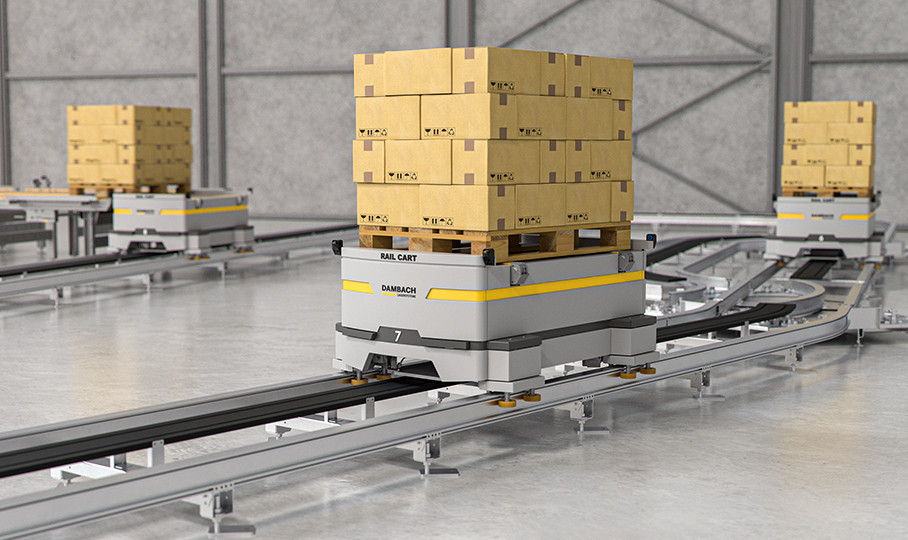 Rail Guided Vehicle System DAMBACH Lagersysteme